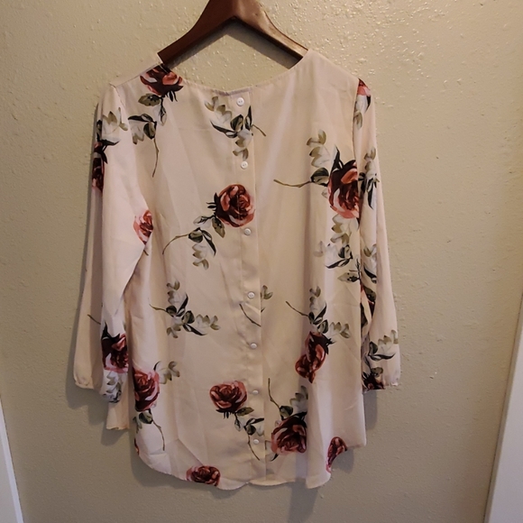 Floral chiffon blouse - Picture 2 of 3